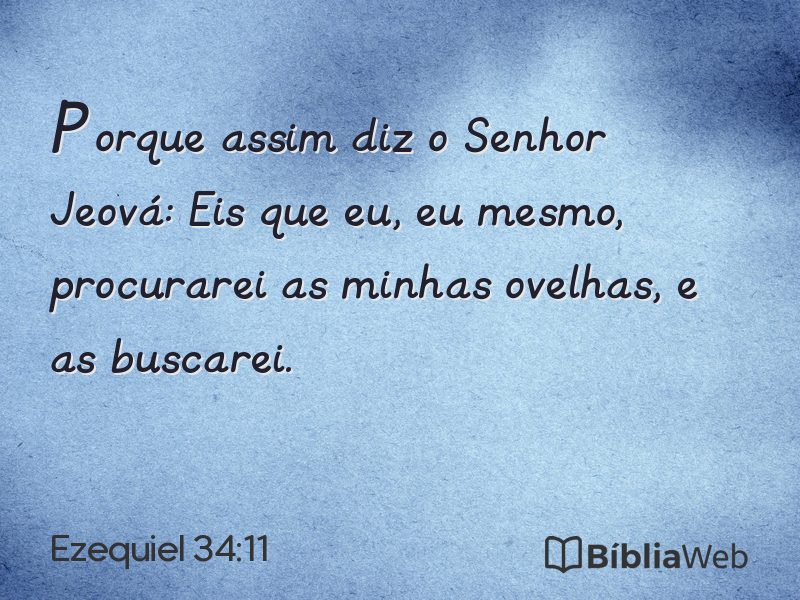 Ezequiel 34:11 em imagem para compartilhar