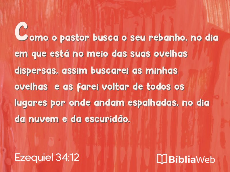 Ezequiel 34:12 em imagem para compartilhar