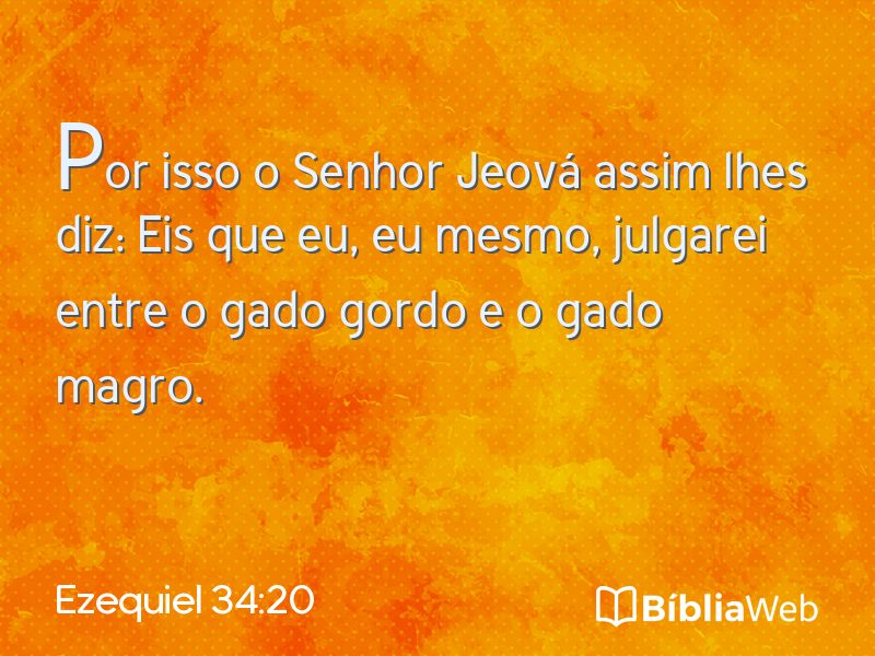 Ezequiel 34:20 em imagem para compartilhar