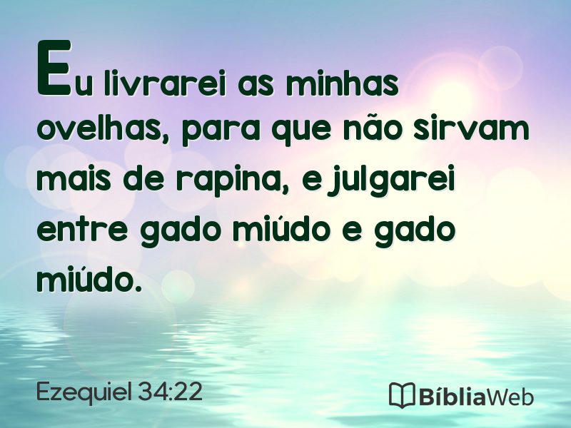 Ezequiel 34:22 em imagem para compartilhar
