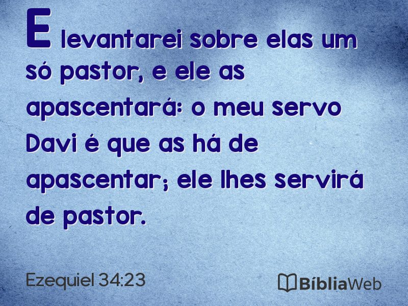 Ezequiel 34:23 em imagem para compartilhar