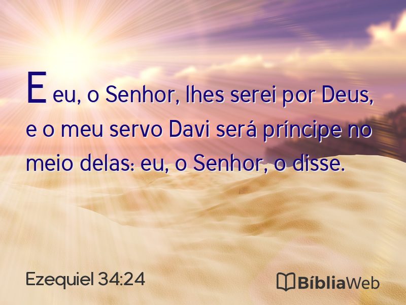 Ezequiel 34:24 em imagem para compartilhar