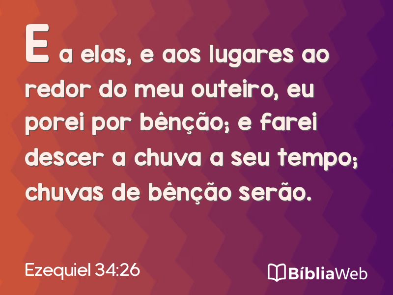 Ezequiel 34:26 em imagem para compartilhar