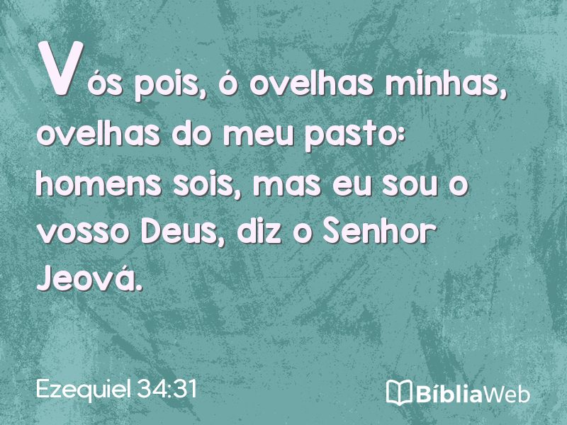 Ezequiel 34:31 em imagem para compartilhar