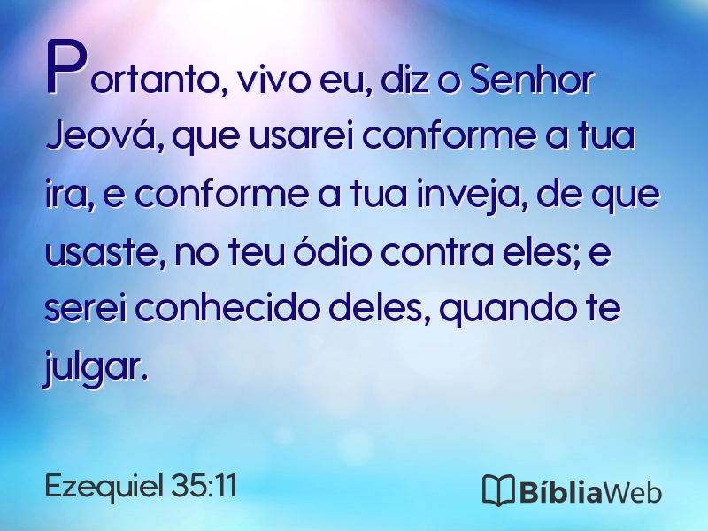 Ezequiel 35:11 em imagem para compartilhar