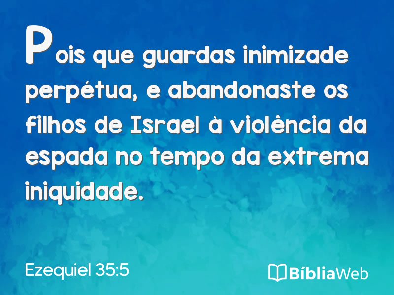 Ezequiel 35:5 em imagem para compartilhar