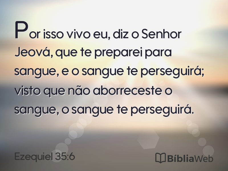 Ezequiel 35:6 em imagem para compartilhar