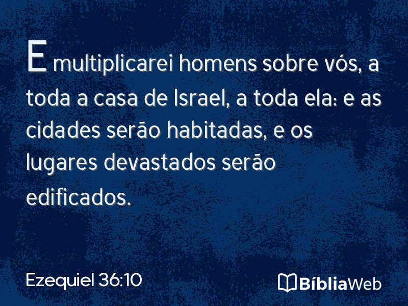 Ezequiel 36:10 em imagem para compartilhar