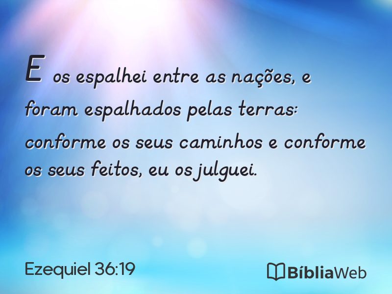 Ezequiel 36:19 em imagem para compartilhar