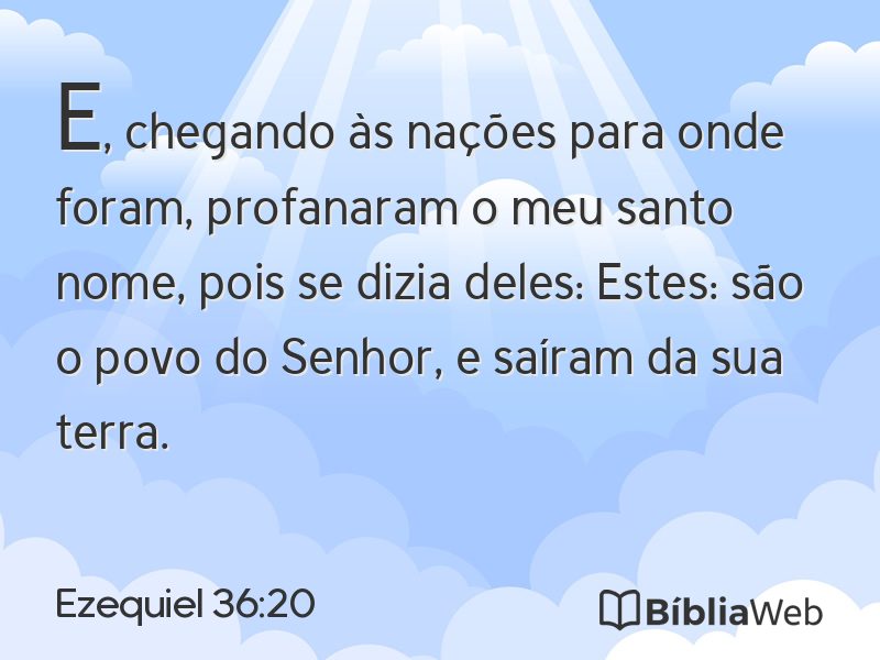 Ezequiel 36:20 em imagem para compartilhar