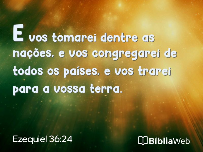 Ezequiel 36:24 em imagem para compartilhar