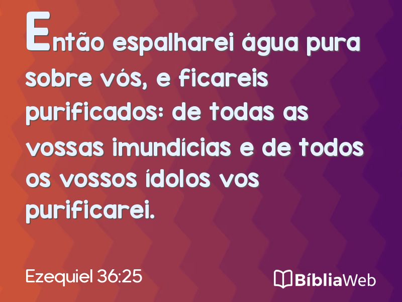 Ezequiel 36:25 em imagem para compartilhar