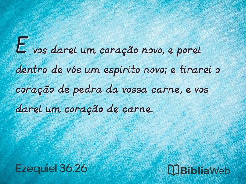 Ezequiel 36:26 em imagem para compartilhar
