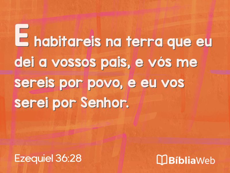Ezequiel 36:28 em imagem para compartilhar