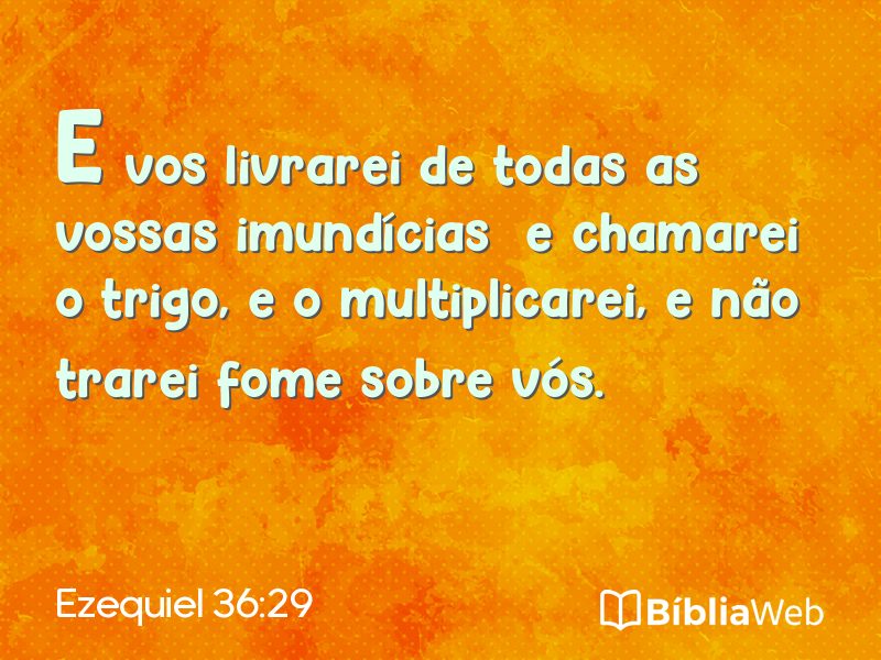 Ezequiel 36:29 em imagem para compartilhar