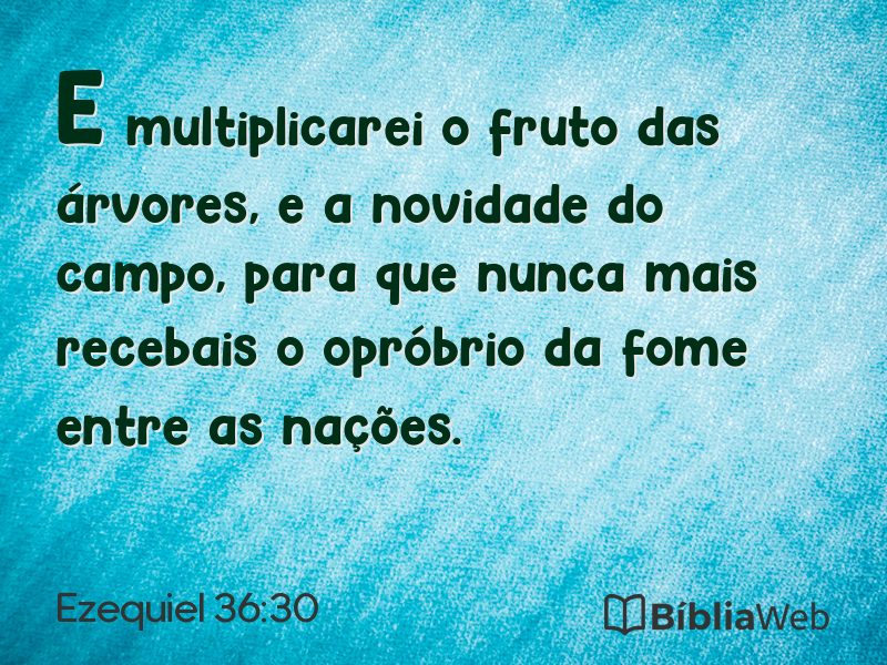 Ezequiel 36:30 em imagem para compartilhar