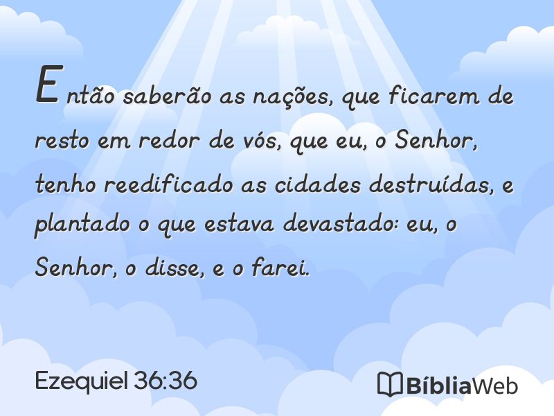 Ezequiel 36:36 em imagem para compartilhar