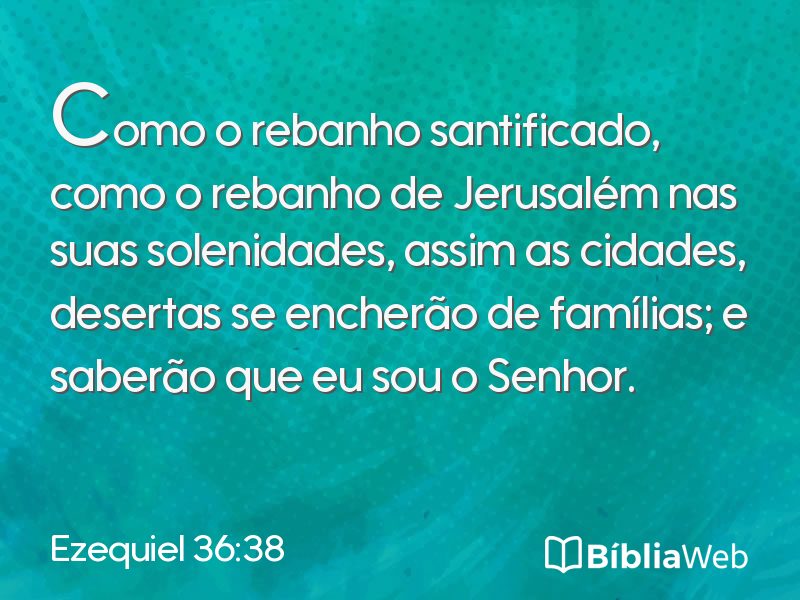 Ezequiel 36:38 em imagem para compartilhar