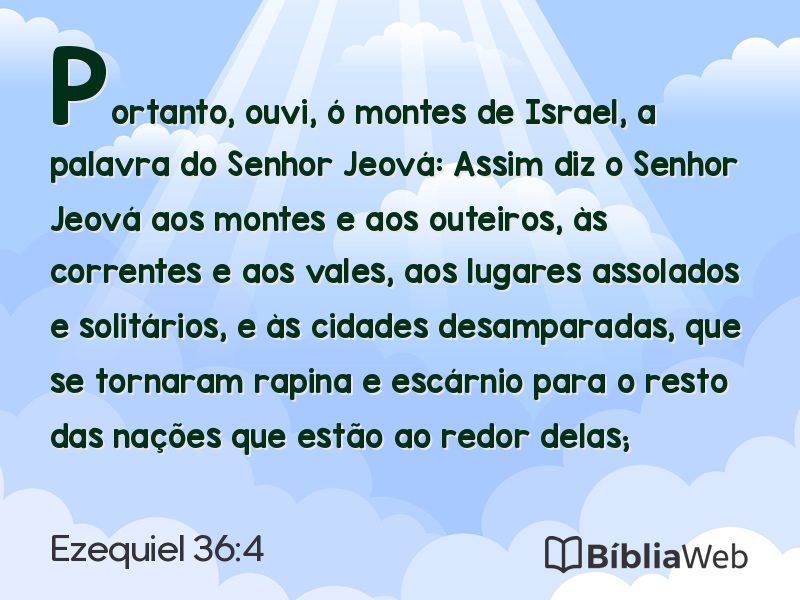 Ezequiel 36:4 em imagem para compartilhar