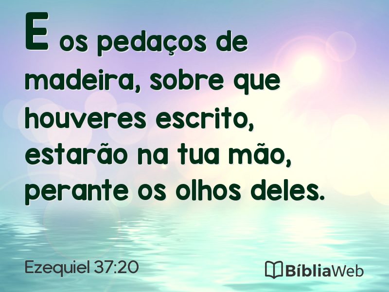 Ezequiel 37:20 em imagem para compartilhar