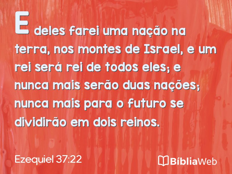 Ezequiel 37:22 em imagem para compartilhar