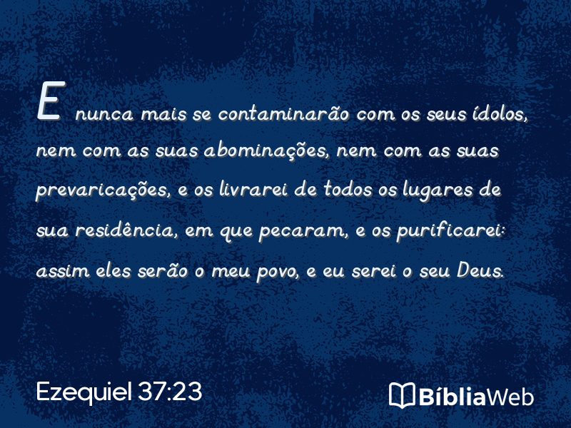 Ezequiel 37:23 em imagem para compartilhar