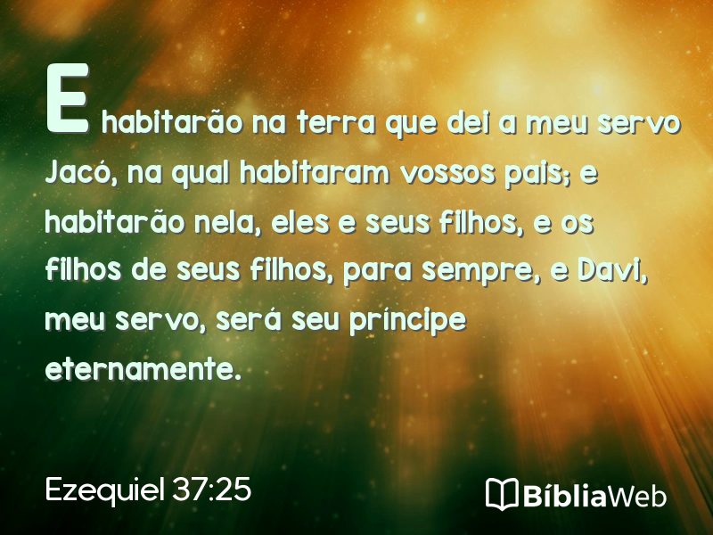 Ezequiel 37:25 em imagem para compartilhar