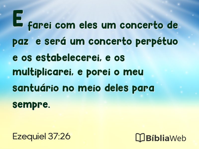 Ezequiel 37:26 em imagem para compartilhar