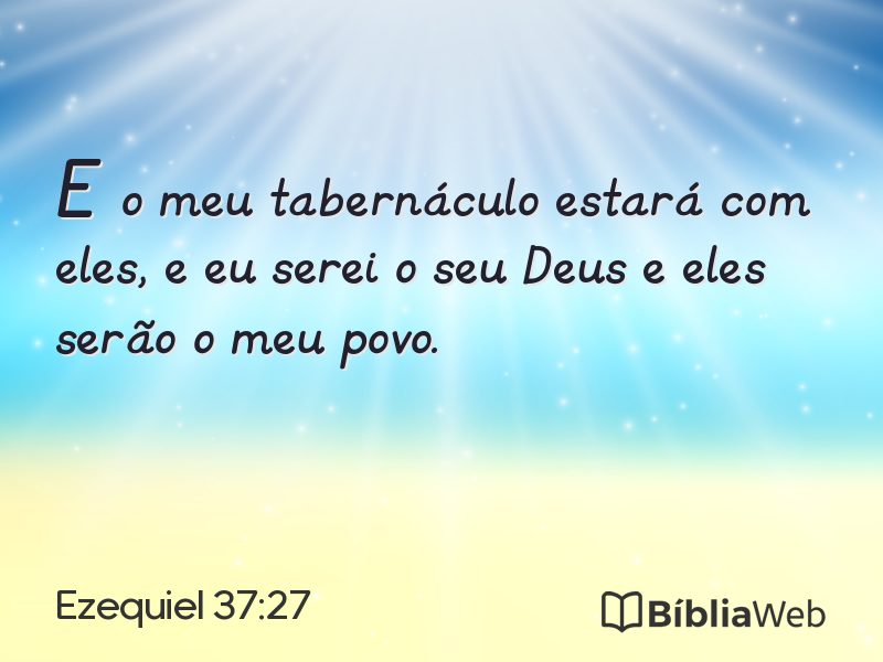 Ezequiel 37:27 em imagem para compartilhar