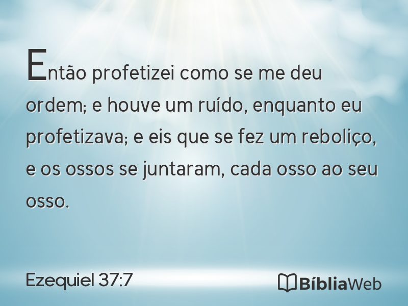 Ezequiel 37:7 em imagem para compartilhar