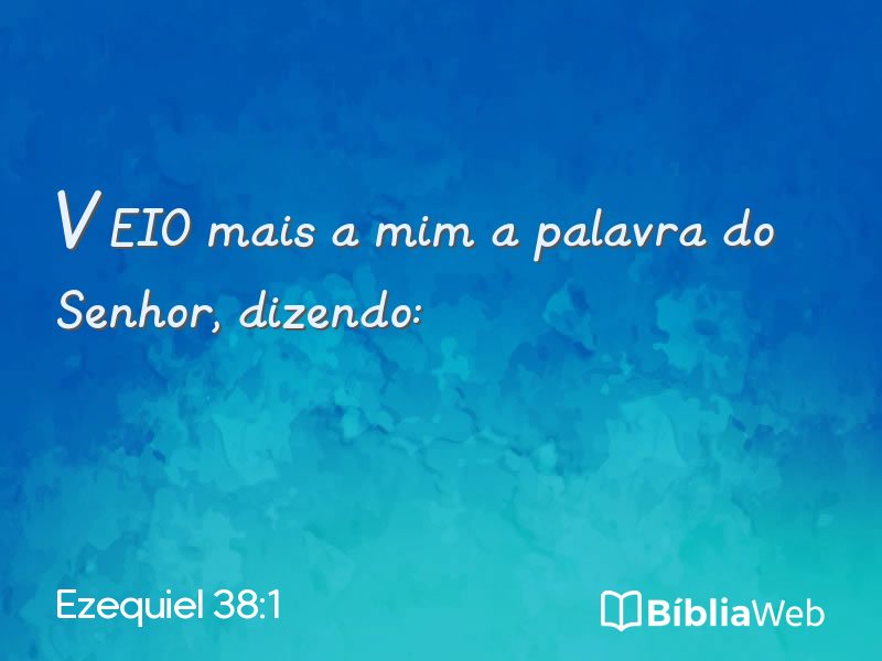 Ezequiel 38:1 em imagem para compartilhar