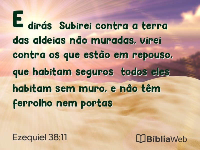 Ezequiel 38:11 em imagem para compartilhar