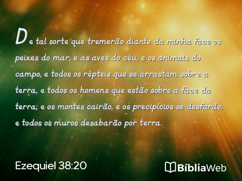 Ezequiel 38:20 em imagem para compartilhar