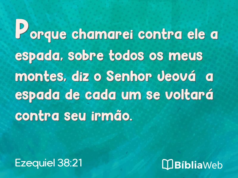 Ezequiel 38:21 em imagem para compartilhar