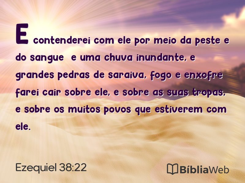 Ezequiel 38:22 em imagem para compartilhar