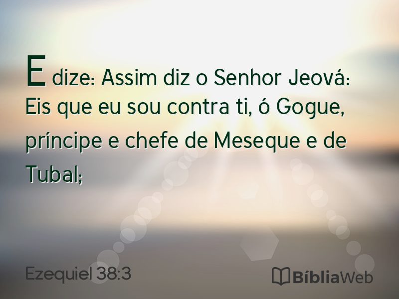 Ezequiel 38:3 em imagem para compartilhar
