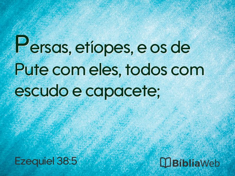 Ezequiel 38:5 em imagem para compartilhar