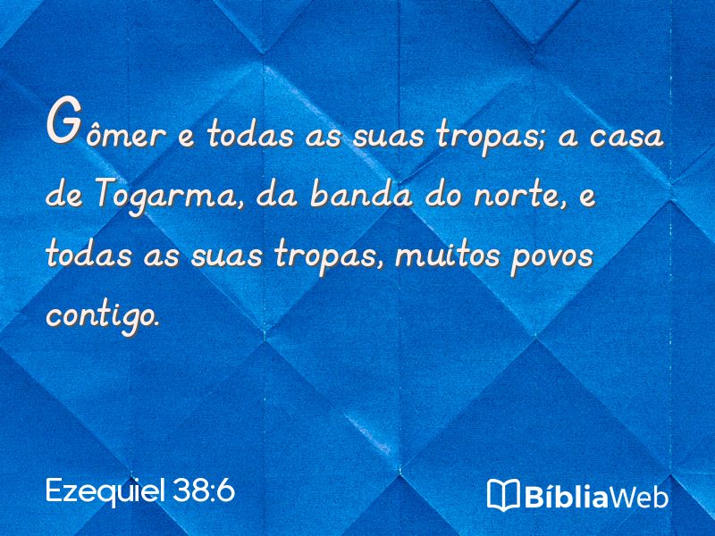 Ezequiel 38:6 em imagem para compartilhar