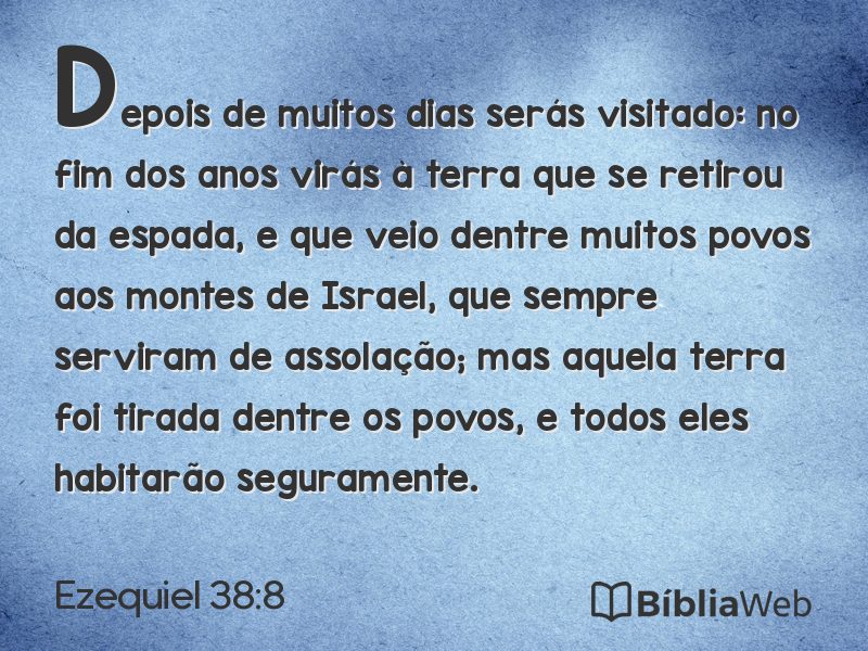 Ezequiel 38:8 em imagem para compartilhar