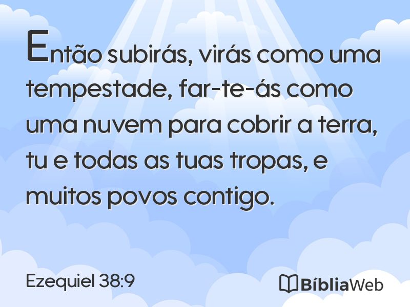 Ezequiel 38:9 em imagem para compartilhar