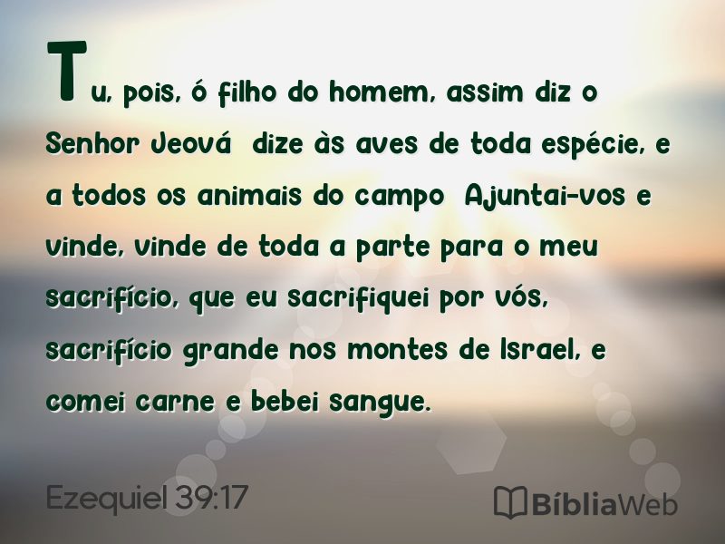Ezequiel 39:17 em imagem para compartilhar