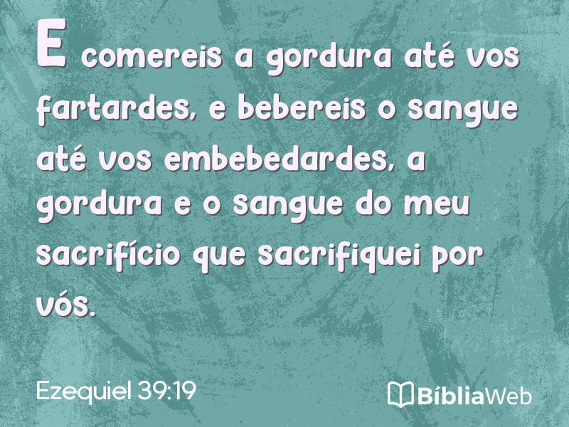 Ezequiel 39:19 em imagem para compartilhar