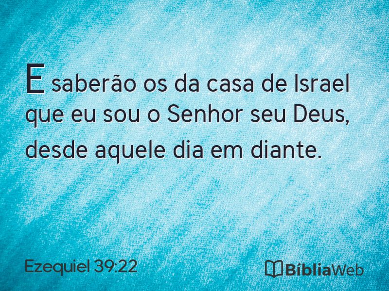 Ezequiel 39:22 em imagem para compartilhar