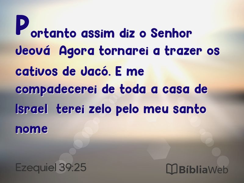 Ezequiel 39:25 em imagem para compartilhar