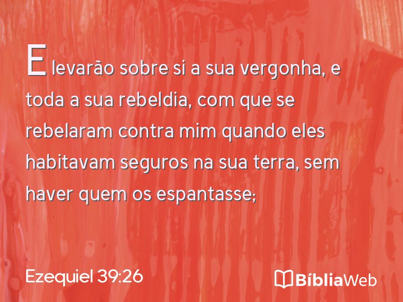 Ezequiel 39:26 em imagem para compartilhar