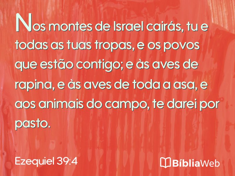 Ezequiel 39:4 em imagem para compartilhar