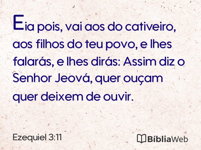 Ezequiel 3:11 em imagem para compartilhar