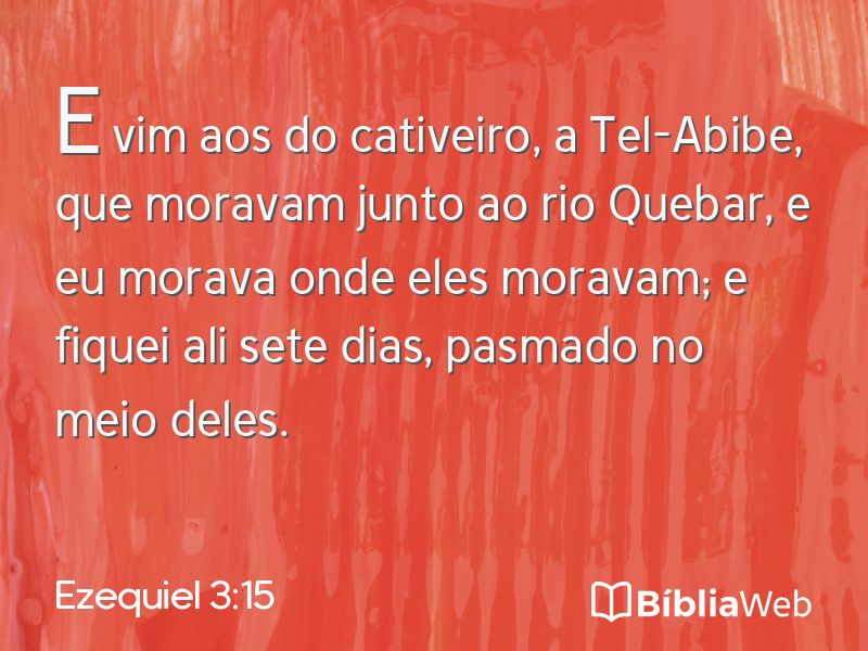 Ezequiel 3:15 em imagem para compartilhar