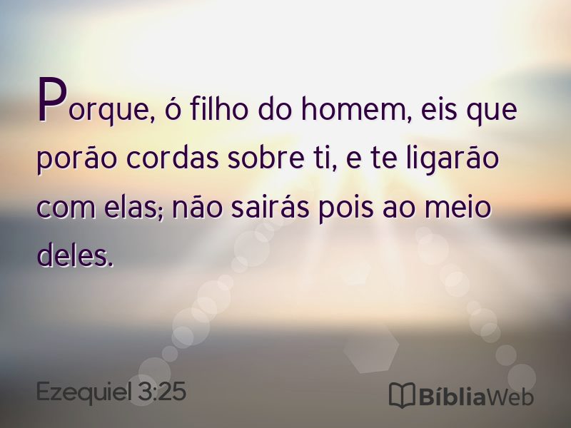 Ezequiel 3:25 em imagem para compartilhar