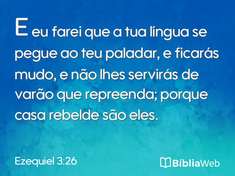 Ezequiel 3:26 em imagem para compartilhar